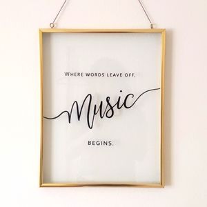 Handmade "Music" Wall-hanging